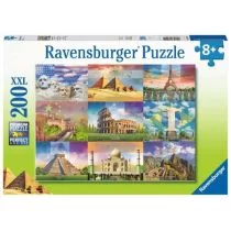 Ravensburger Puzzle dla dzieci 2D Monumentalne budynki 200 elementów GXP-811797
