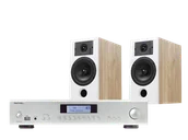 Zestawy stereo - Rotel A12 MKII (srebrny) + Diva 3 (dąb) - miniaturka - grafika 1