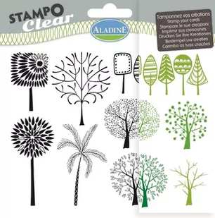 Aladine Stemple silikonowe, drzewa - Scrapbooking - miniaturka - grafika 1