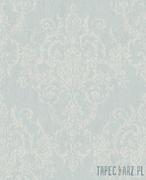 Tapety - Superfresco Easy Niebieska tapeta z adamaszkowym wzorem o połyskującym srebrnym zdobieniu 103031_opcje - miniaturka - grafika 1