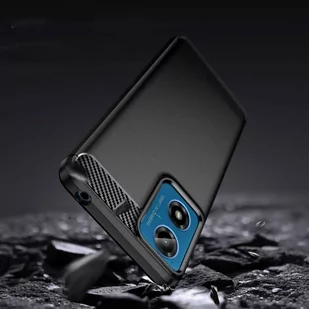 Etui MOTROLA MOTO G24 / G24 POWER / G04 Tech-Protect TPU Carbon czarne - Etui i futerały do telefonów - miniaturka - grafika 3