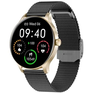 Garett Classy Złoto-czarny - Smartwatch - miniaturka - grafika 1