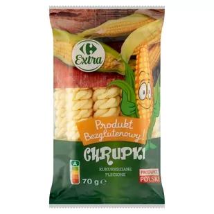 Carrefour Extra Chrupki kukurydziane plecione 70 g - Chrupki - miniaturka - grafika 1