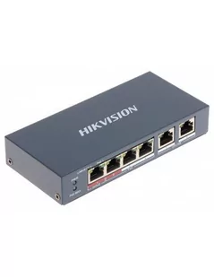 HIKVISION SWITCH PoE DS-3E0106HP-E 6-PORTOWY - Switche - miniaturka - grafika 1