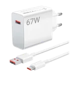 Ładowarki do telefonów - Ładowarka Sieciowa Xiaomi 67W (Type A) + USB-C Cable - miniaturka - grafika 1