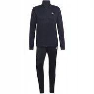 Dresy męskie - Dres męski adidas Slim Zipped granatowy HK4467 S - miniaturka - grafika 1