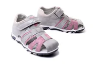 Buty dla dziewczynek - WOJTYŁKO 3S22304 szary, sandały dziecięce, rozmiary 26-30 - Wojtyłko - miniaturka - grafika 1