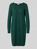 Sukienki - Sukienka o długości do kolan z okrągłym dekoltem model ‘RIL’ - miniaturka - grafika 1