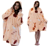 Koce - BLUZA KOC Gruba Kocobluza Oversize Futrzak XXL Harry Potter 460 GSM AŻ 1,3 kg - miniaturka - grafika 1