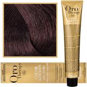 Farby do włosów i szampony koloryzujące - Fanola 4.5 Oro Puro Therapy Keratin Color 100 ML średnio brązowy mahoń HC-18-44 - miniaturka - grafika 1