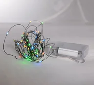 Oświetlenie świąteczne - Bulinex, Nitki na baterie, 50 diod LED, 4,9 m, bawa różnokolorowa - miniaturka - grafika 1