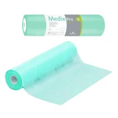 Kosmetyczne akcesoria jednorazowe - Podkład higieniczny na rolce 60cm x 50cm zielony 20g MedixPro 100szt - miniaturka - grafika 1