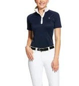 Koszulki jeździeckie - Ariat Koszulka konkursowa damska APTOS VENT SS20 - navy - miniaturka - grafika 1