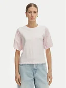 Bluzki damskie - Vero Moda Bluzka Janni 10340706 Różowy Regular Fit - miniaturka - grafika 1