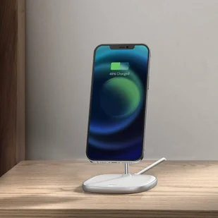 Baseus magnetyczna bezprzewodowa indukcyjna ładowarka Qi 15 W uchwyt na telefon podstawka (kompatybilna z MagSafe do iPhone) biały (WXSW-02) - Ładowarki do telefonów - miniaturka - grafika 12