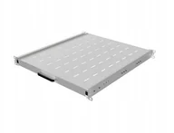 Akcesoria do szaf serwerowych - WYSUWANA PÓŁKA DO SZAF RACK 19" 500MM SZARA LANBERG 1U/445X500MM UDŹWIG DO 35KG, MONTAŻ 4 PUNKTOWY AK-1021-S - miniaturka - grafika 1