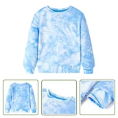 Bluzy dla dziewczynek - Bluza dziecięca - jasnoniebieska - 128 - Bluza Dziecięca - miniaturka - grafika 1