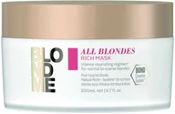 Maski do włosów - Schwarzkopf Schwarzkopf BLONDME All Blondes Rich Mask Bogata Maska odżywcza do włosów blond 200ml 17114 - miniaturka - grafika 1