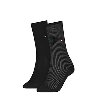 Tommy Hilfiger Tencel skarpety damskie klasyczne skarpety damskie, czarny, 35 EU - Skarpetki damskie - miniaturka - grafika 1
