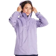 Płaszcze damskie - Marmot Kobiety Wm's PreCip Eco Jacket S22, Wodoodporna kurtka przeciwdeszczowa, oddychający płaszcz przeciwdeszczowy z kapturem, lekka wiatrówka hardshell na wędrówki, Paisley Purple, XS - miniaturka - grafika 1