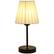 Lampy stojące - Lampa stołowa z tkaniny, lampka nocna, lampka nocna, trójkolorowe światło, szerokość 16 cm, wysokość 30 cm, czarny - miniaturka - grafika 1