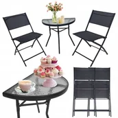 Meble ogrodowe - ZESTAW MEBLI OGRODOWYCH LIPARI STÓŁ + 2 KRZESŁA - miniaturka - grafika 1