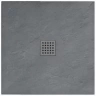 Brodziki prysznicowe - Rea Grey Rock 90x90 K4585 - miniaturka - grafika 1