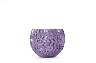 Świeczniki - Świecznik BROMEO fioletowy / Ø10/ h8 / szkło - miniaturka - grafika 1