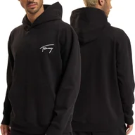 Bluzy męskie - Tommy Jeans bluza męska czarna kangurka DM0DM17990-BDS L - miniaturka - grafika 1