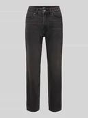 Spodnie damskie - Jeansy o kroju straight fit z mieszanki bawełny model ‘EMILY’ - miniaturka - grafika 1