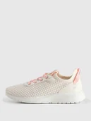 Buty dla dziewczynek - 4F Buty sportowe z przewiewną cholewką dziecięce - różowe 32 - miniaturka - grafika 1