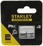 Akcesoria do elektronarzędzi - STANLEY Końcówki wkrętarskie 2szt - Philips Torsion PH1 STA62020-XJ - miniaturka - grafika 1
