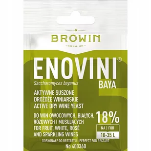 Browin Drożdże winiarskie do wina Enovini BAYA 7g Biowin 400360 - Pozostałe akcesoria do uprawy roślin - miniaturka - grafika 1