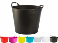 Wiadra i kastry budowlane - Pojemnik Wiadro Kosz Elastyczny Flexi 26L Czarny - miniaturka - grafika 1