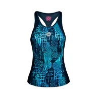 Koszulki sportowe damskie - Damski podkoszulek BIDI BADU  Yaka Tech Tank Blue L - miniaturka - grafika 1