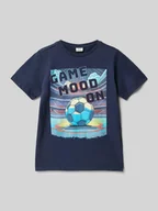 Koszulki dla chłopców - T-shirt o kroju regular fit z czystej bawełny z nadrukowanym motywem - miniaturka - grafika 1