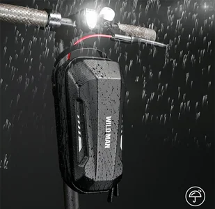 Etui/uchwyt na hulajnogę WILDMAN GD9X PLUS  sakwa na ramę czarna/black - Selfie stick - miniaturka - grafika 8