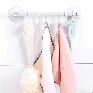 Wieszak na ręczniki bez wiercenia Przyssawka Plastikowy wieszak na ręczniki, kolor: szary - Ręczniki Wieszak na ręczniki bez wiercenia Przyssawka Plastikowy wieszak na ręczniki, kolor: szary - Ręczniki - miniaturka - grafika 1