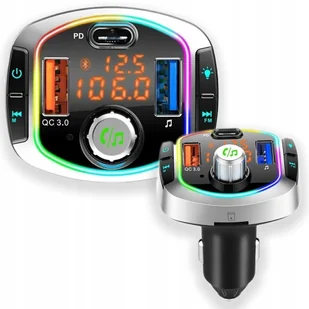 Ładowarka Samochodowa Transmiter BC63 Bluetooth - Transmitery FM - miniaturka - grafika 1