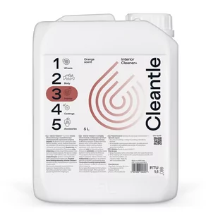 Cleantle Interior Cleaner+ Orange Scent 5L - uniwersalny środek do czyszczenia wnętrz - Kosmetyki samochodowe - miniaturka - grafika 1