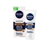 Kremy do twarzy - Nivea Men Sensitive krem-żel do twarzy i 3-dniowego zarostu 50ml - miniaturka - grafika 1