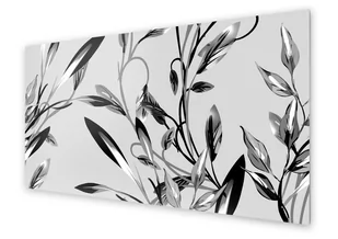 Panel kuchenny HOMEPRINT Biało szary wzór roślinny 140x70 cm - Dekoracje domu Panel kuchenny HOMEPRINT Biało szary wzór roślinny 140x70 cm - Dekoracje domu - miniaturka - grafika 1