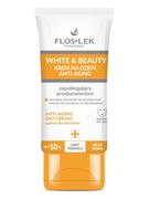 Kremy do twarzy - FLOSLEK Pharma White&Beauty Krem na dzień Anti-Aging zapobiegający przebarwieniom SPF50+ 50ml - miniaturka - grafika 1