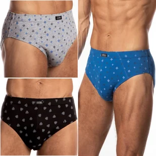 SLIPY MĘSKIE Lama 110/20 majtki dopasowane 100% BAWEŁNA 3-PAK - 3XL - Majtki męskie - miniaturka - grafika 1