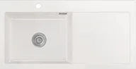 Zlewozmywaki - Zlew SystemCeram MERA 100SL | komora LEWA | GRONLAND 12 (biały połysk) (50650112) - miniaturka - grafika 1