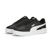 Buty trekkingowe damskie - Damskie sneakersy Carina 2.0 PUMA Black White Silver Metallic - miniaturka - grafika 1
