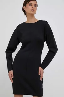 Calvin Klein sukienka kolor czarny mini prosta - Sukienki - miniaturka - grafika 1