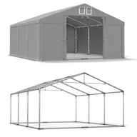 Altany ogrodowe - Namiot Magazynowy Całoroczny 3x6x2 Szary SUMMER FLOOR MSD - miniaturka - grafika 1