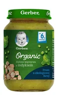 Dania dla dzieci - Gerber Organic - Obiad Indyk i Zielone Warzywa po 6m-cu 190g - miniaturka - grafika 1