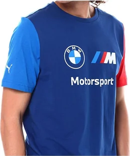 Puma BMW M Motorsport ESS Logo Tee - Koszulka męska bawełniana niebieska 538148-04 , Rozmiar: S - Koszulki męskie - miniaturka - grafika 1